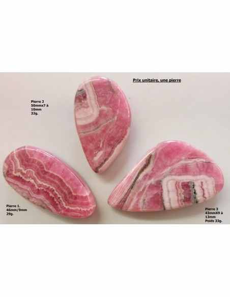 Rhodocrosite cabochon prix unitaire