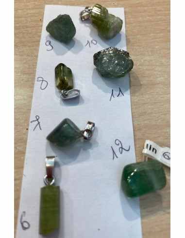 Verdelite, Tourmaline verte pendentif