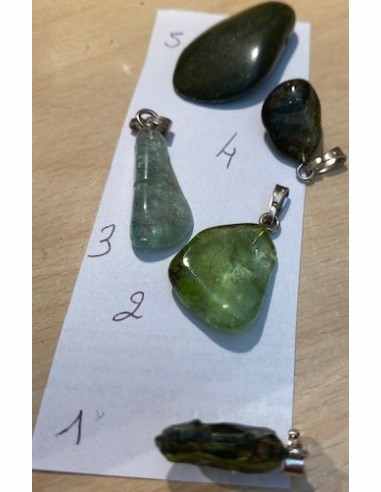Verdelite, Tourmaline verte pendentif