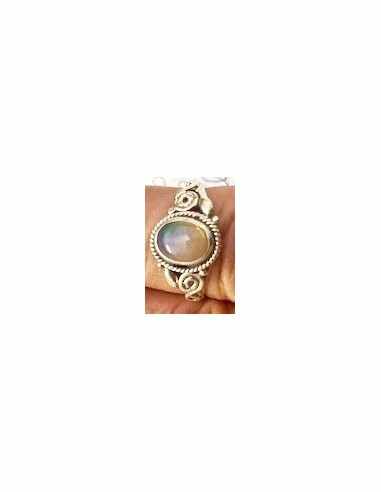 Bague opale noble argent