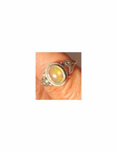 Bague opale noble argent