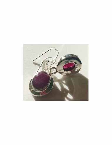 Boucles Rubis gemme