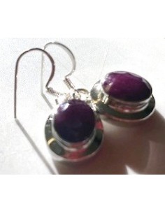 Boucles Rubis gemme
