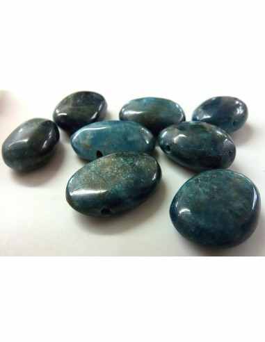 Apatite bleue pendentif 32 a 34mm
