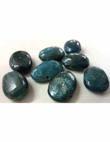 Apatite bleue pendentif 32 a 34mm
