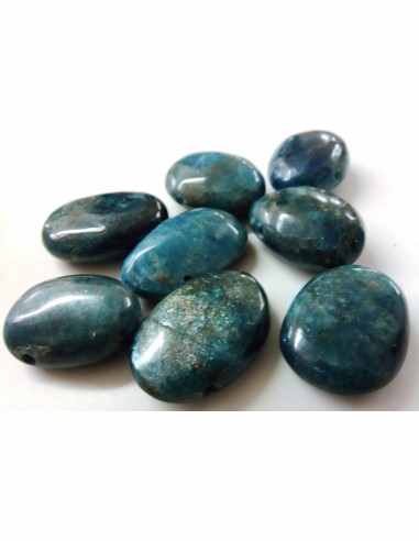 Apatite bleue pendentif 32 a 34mm