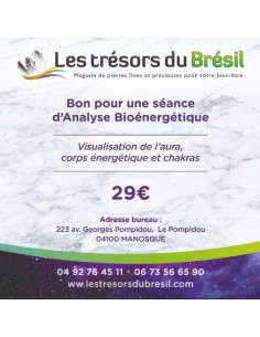 Bon cadeau analyse bioénergétique