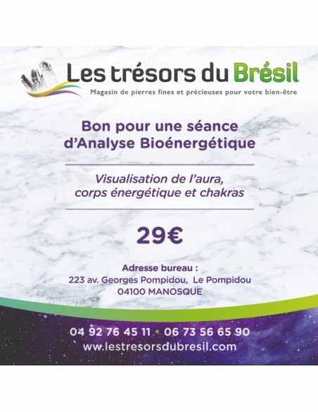 Bon cadeau analyse bioénergétique Bon cadeau analyse bioénergétique