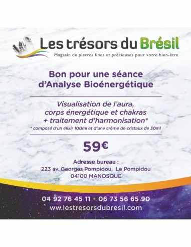 Bon cadeau analyse bioénergétique