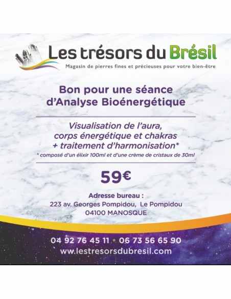 Bon cadeau analyse bioénergétique Bon cadeau analyse bioénergétique