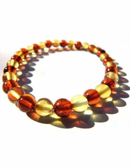 Ambre 6mm bracelet femme