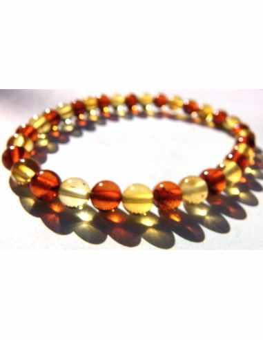 Ambre 6mm bracelet femme