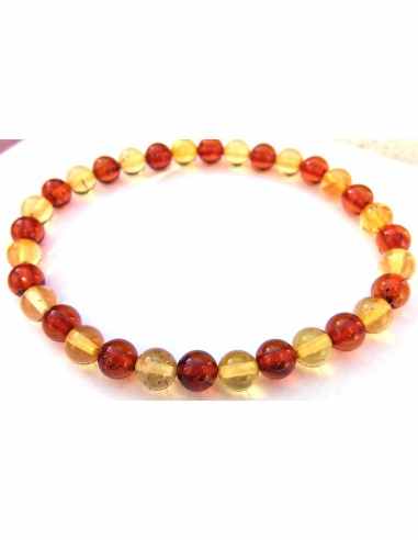Ambre 6mm bracelet femme