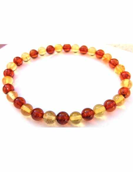 Ambre 6mm bracelet femme