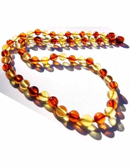 Collier ambre 6mm