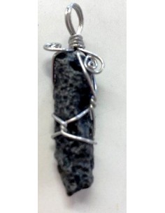 Tectite brute pendentif