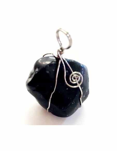 Obsidienne mouchettee grand pendentif Obsidienne mouchettee grand pendentif