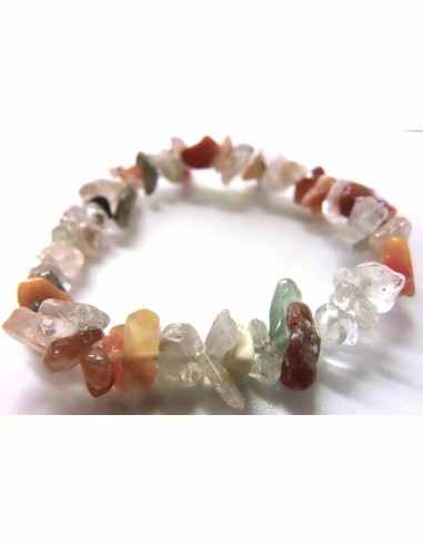Bracelet Quartz rutile quartz aux chlorite