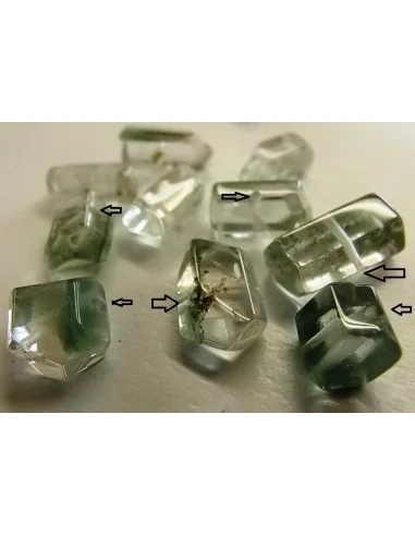 Quartz lodolite percé