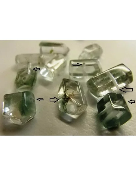 Quartz lodolite percé Quartz lodolite percé