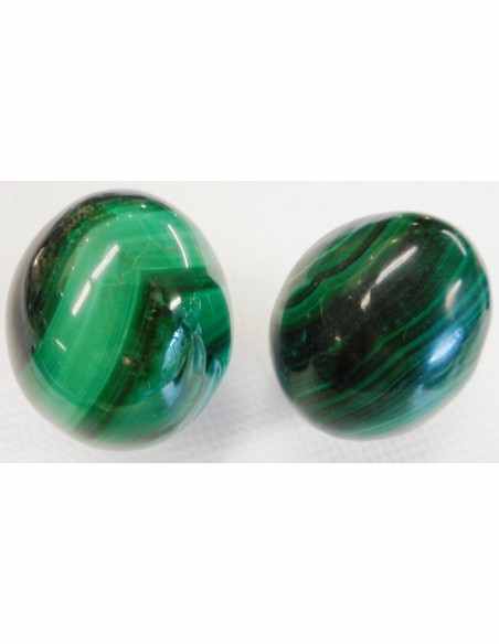 Malachite oeuf 38mm
