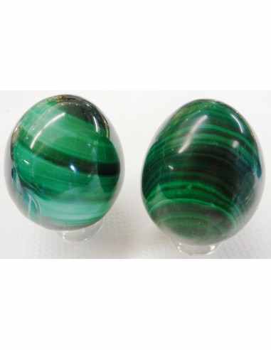 Malachite oeuf 38mm