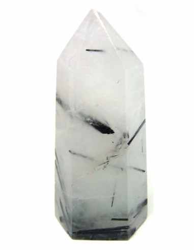 Quartz tourmaline pointe