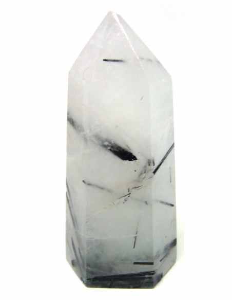 Quartz tourmaline pointe
