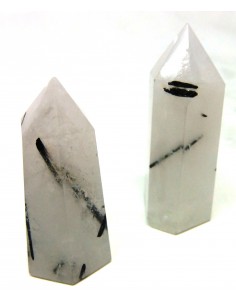 Quartz tourmaline pointe