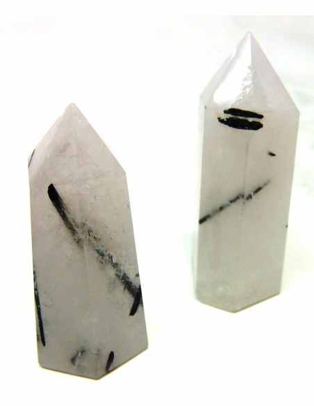 Quartz tourmaline pointe