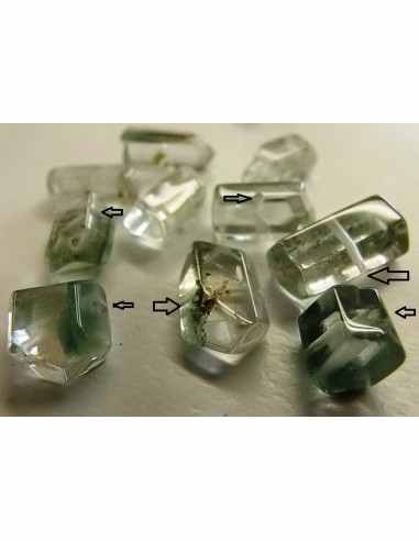 Quartz lodolite percé