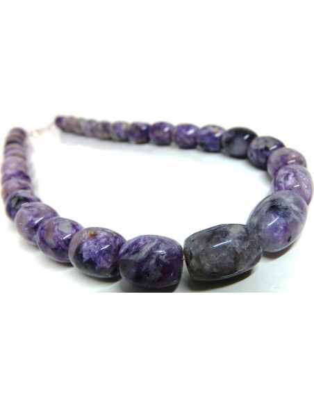 Charoïte collier 20 et 8mm