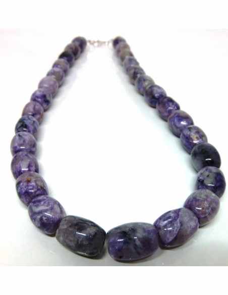 Charoïte collier 20 et 8mm