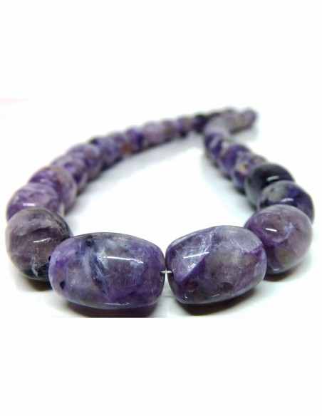 Charoïte collier 20 et 8mm