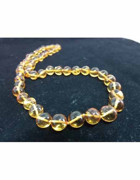 Collier ambre chute de 10 a 8mm
