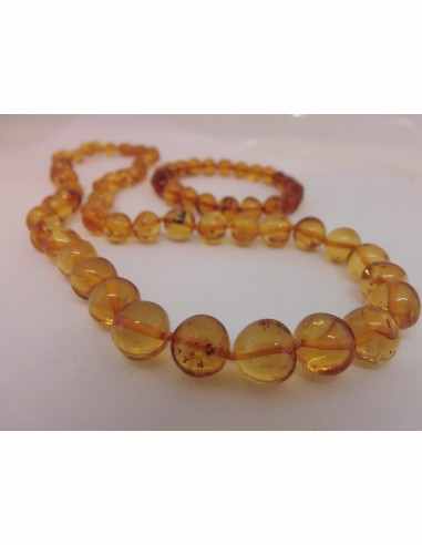 Parure ambre chute de 10 a 8mm