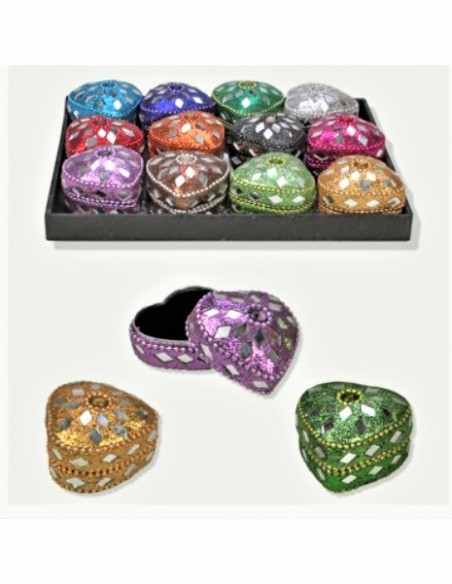 Boite cadeau coeur mandala 50mm Boite cadeau coeur mandala 50mm