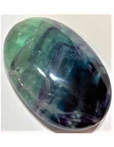 Fluorine arc-en-ciel grand galet