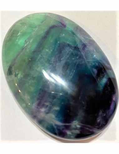 Fluorine arc-en-ciel grand galet