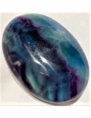 Fluorine arc-en-ciel grand galet