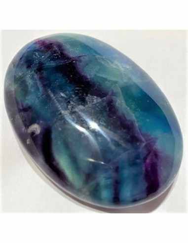 Fluorine arc-en-ciel grand galet