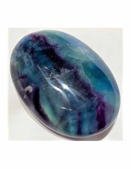 Fluorine arc-en-ciel grand galet Fluorine arc-en-ciel grand galet