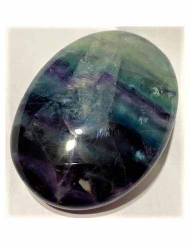 Fluorine arc-en-ciel grand galet