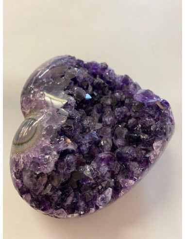 Amethyste cactus coeur geode