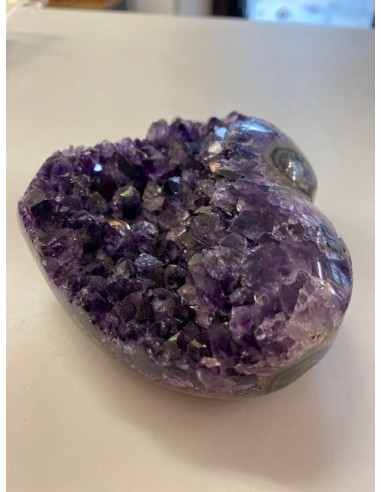 Amethyste cactus coeur geode