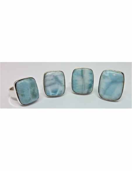 Grandes Bagues en Larimar Nouvelle arrivage