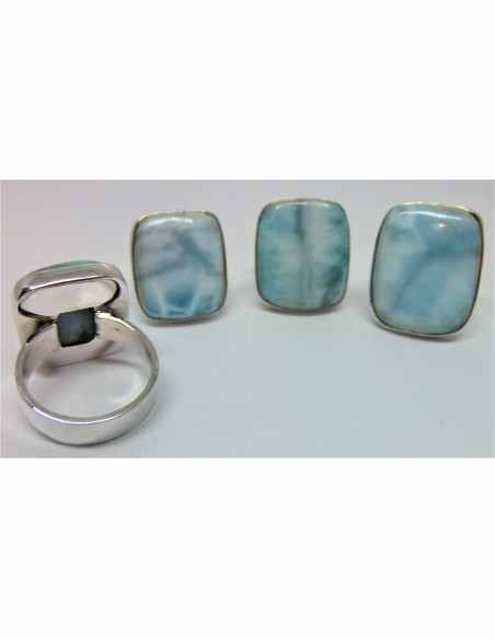 Grandes Bagues en Larimar Nouvelle arrivage