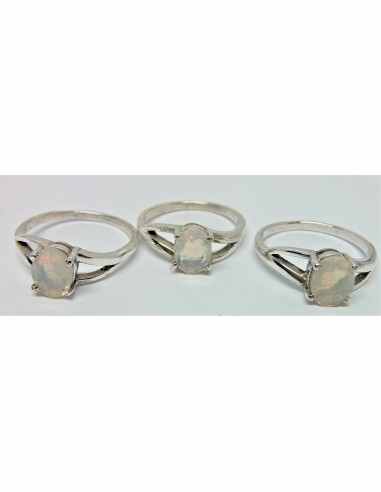 Opale noble Bague argent