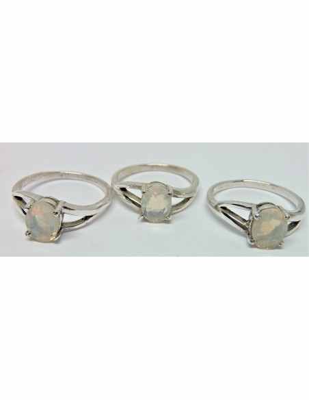 Opale noble Bague argent
