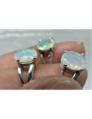 Opale noble Bague argent